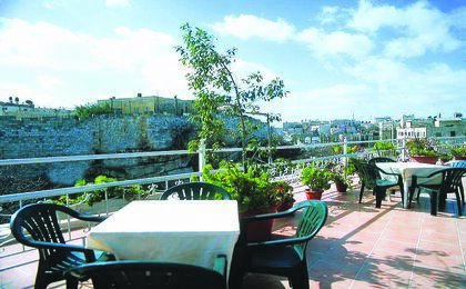 View from the Terrace at Golden Walls Hotel