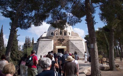 A group at Shepherds Fields, Bethlehem