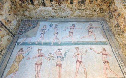 Floor mosiacs in Piazza Armerina